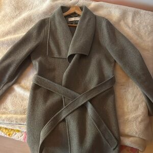 Tahari soft wool/poly wrap coat